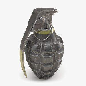 3D hand grenade mk2 2 model