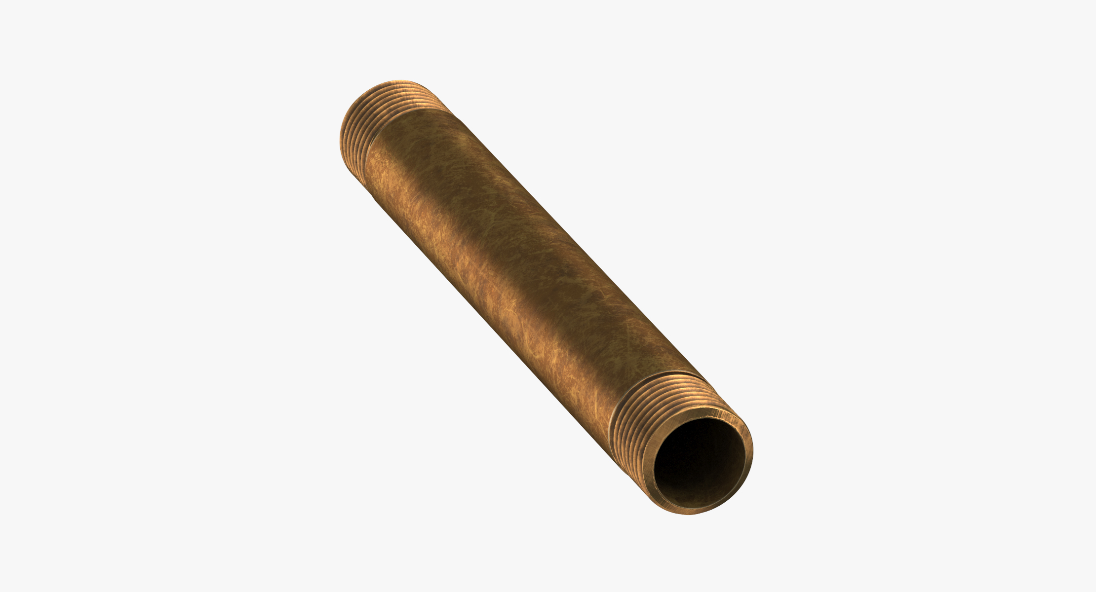 3D vintage brass pipe 15 TurboSquid 1239577