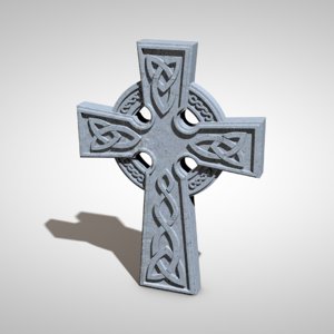 celtic cross 3D model