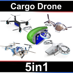 cargo dron 3D