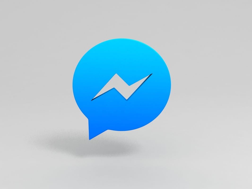 messenger logo 3d model