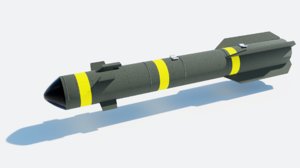 agm-114 hellfire missile 3D model