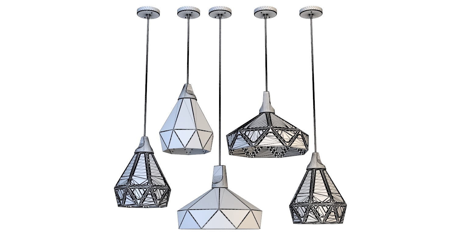 阁楼金属灯3d模型