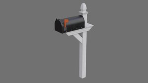 3D model letter box 1a