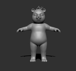 3D bear cartoon