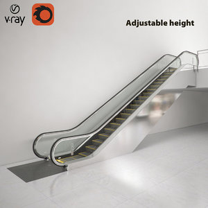 3D model kone transitmaster 140 escalator