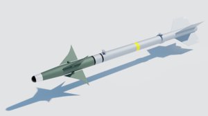 aim-9 sidewinder missile 3D model