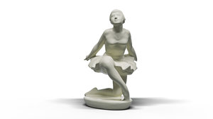 3D model ballerina ceramics