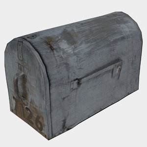 3D old mailbox model