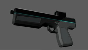3D sci-fi gun