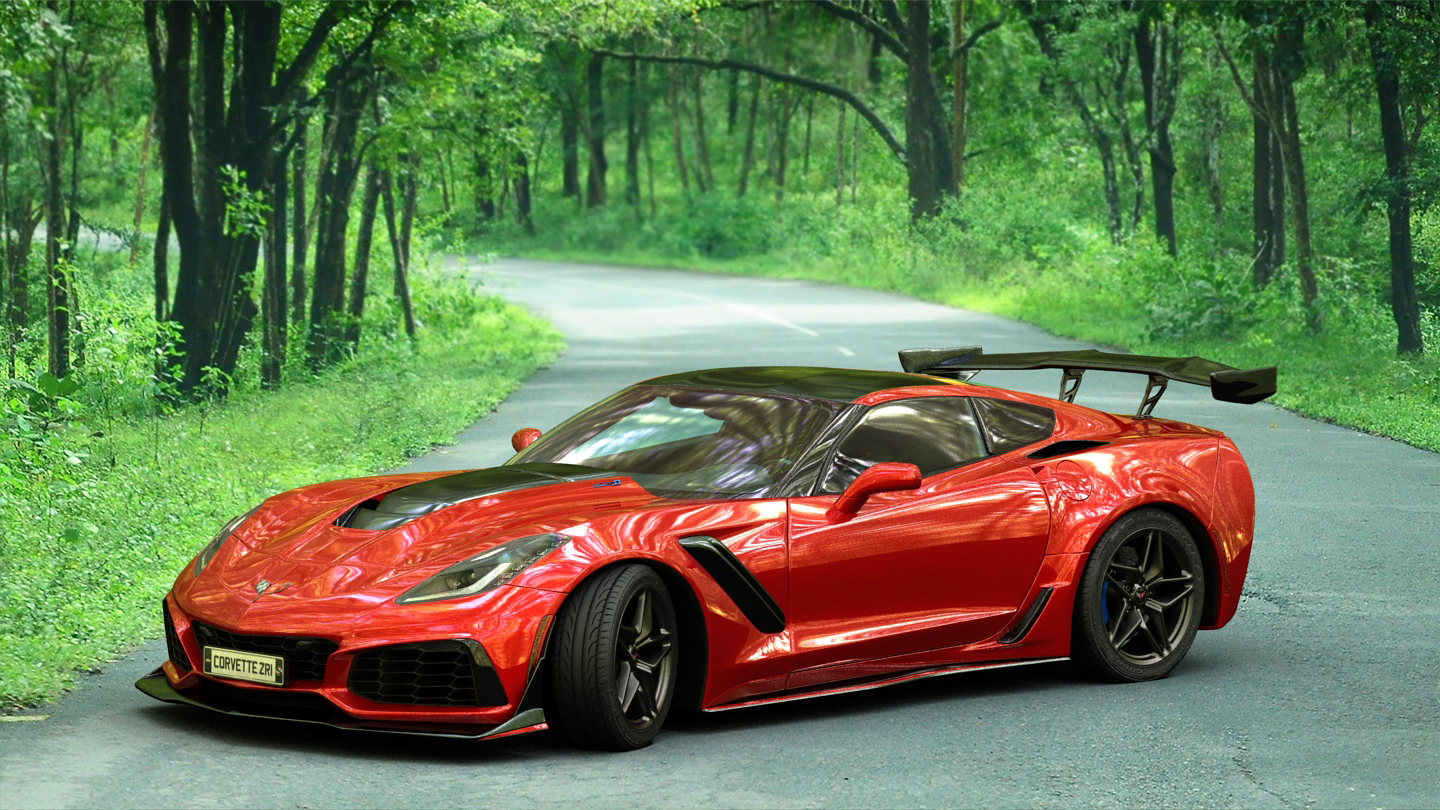 corvette zr1 model car