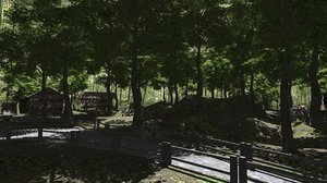 3D village woods model