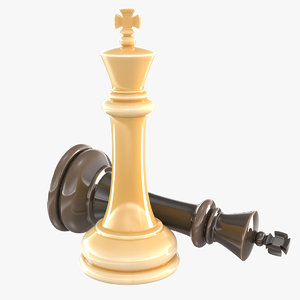king - chess piece 3D model