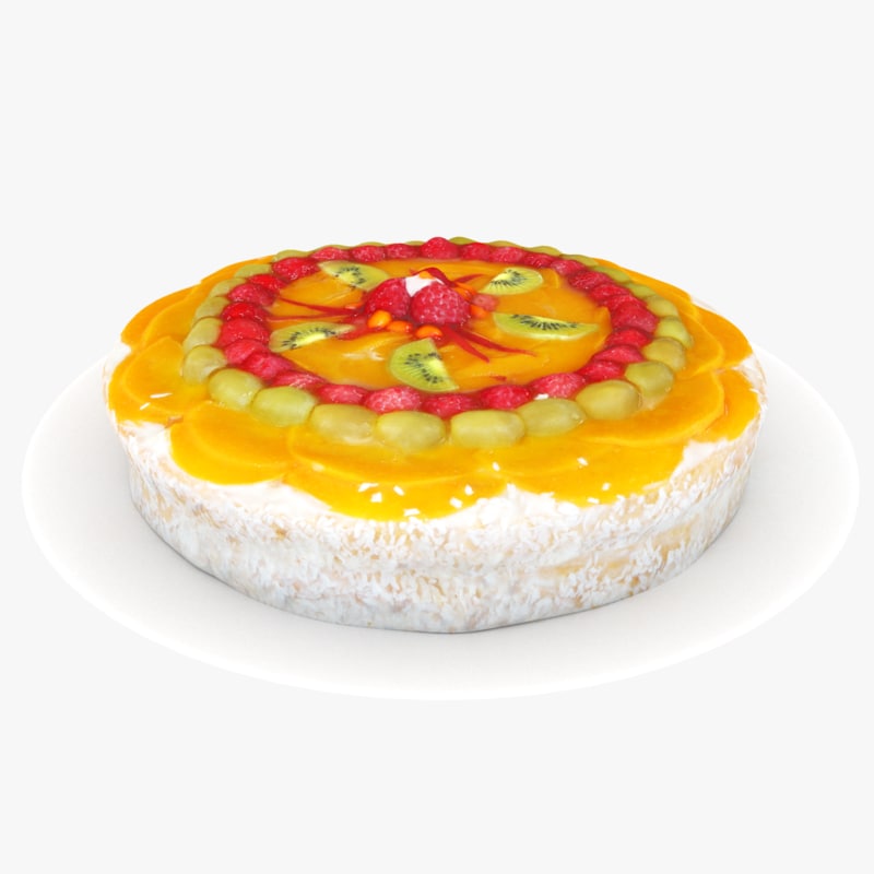 3d Fruit Cake Turbosquid 1240987