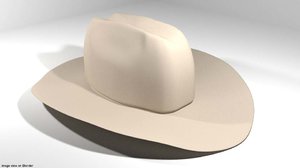 3D model cowboy hat