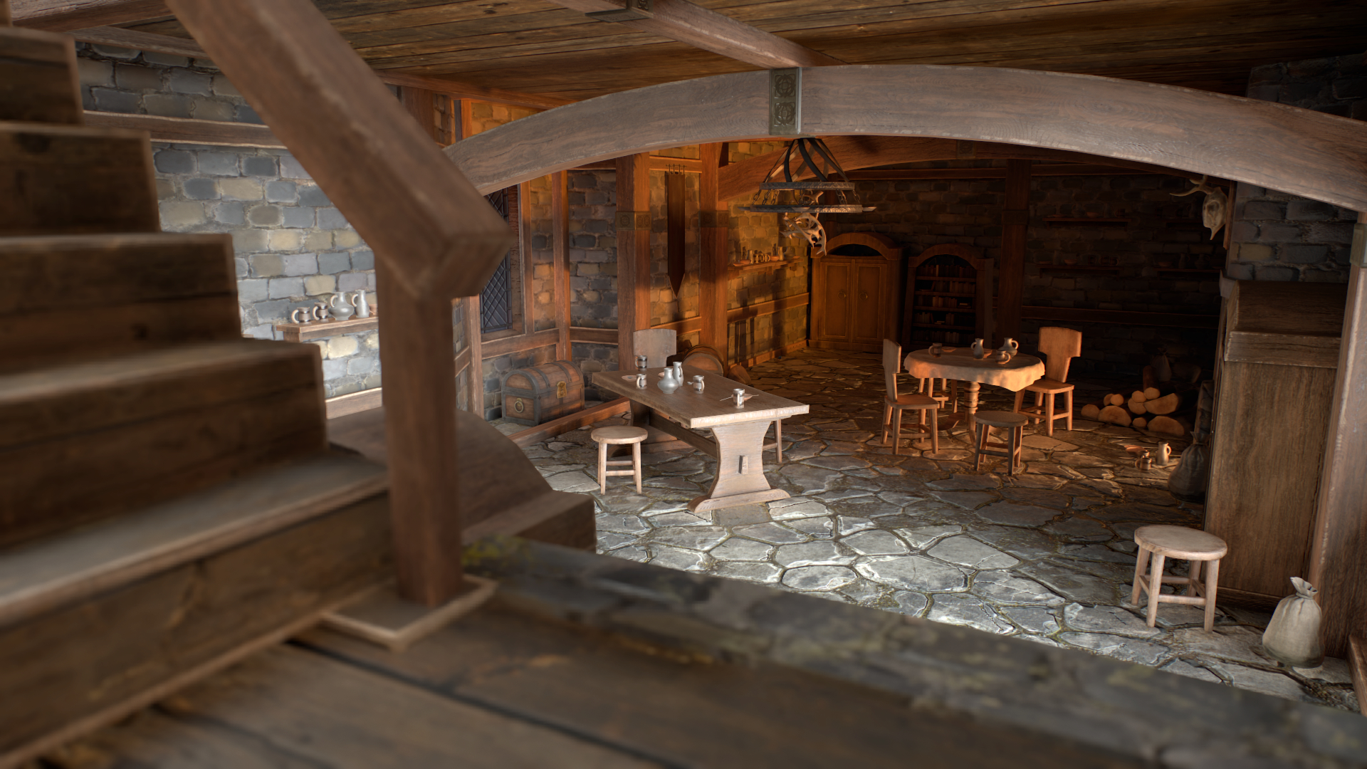 3D medieval interior - TurboSquid 1241109