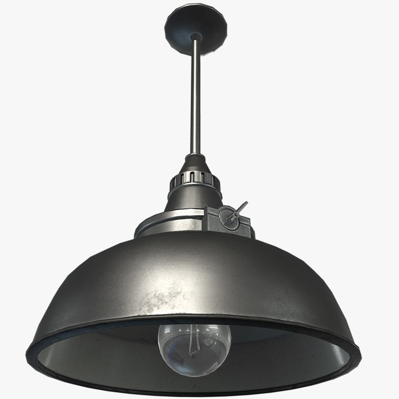 3D hanging lamp light fixture model - TurboSquid 1241140