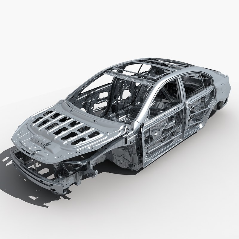  Car  frame  3D  model TurboSquid 1241146