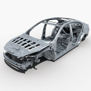 3D car frame model
