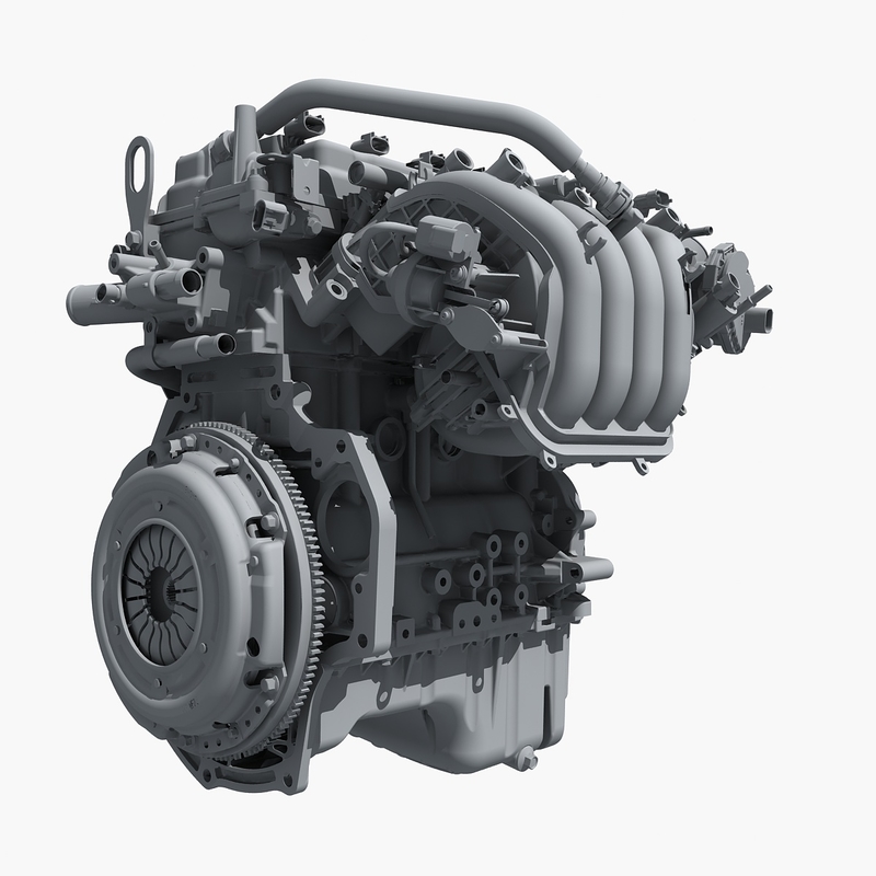 Motor V4 (komplett) 3DModell TurboSquid 1241148