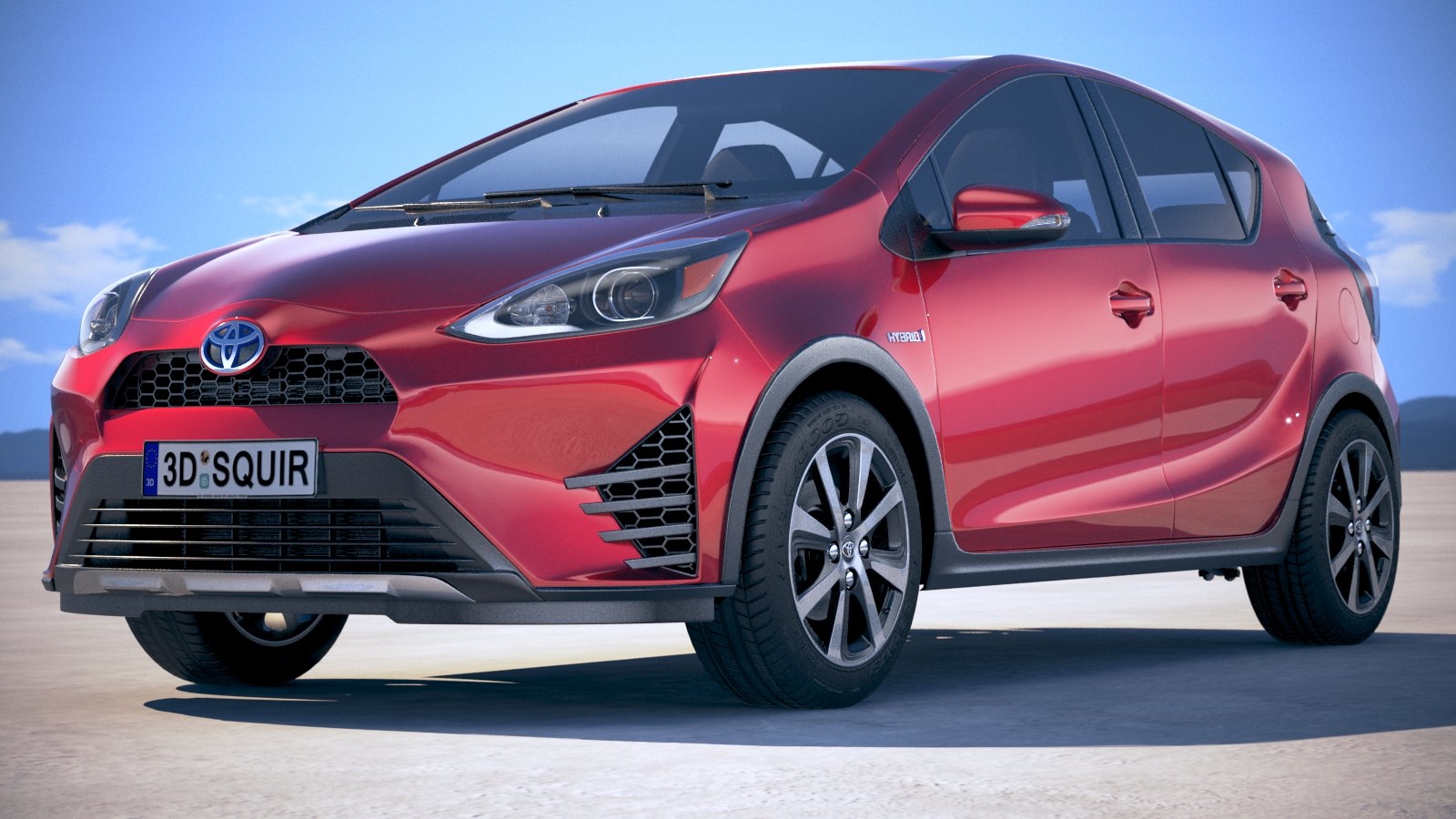 3D Toyota Prius C Model TurboSquid 1241195