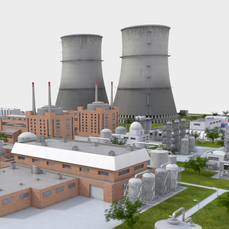 3D power plant - TurboSquid 1241255