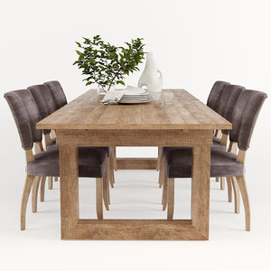 dining table causeway 3D
