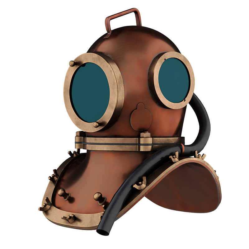 Capacete de mergulho subaquático Modelo 3D - TurboSquid 1241553