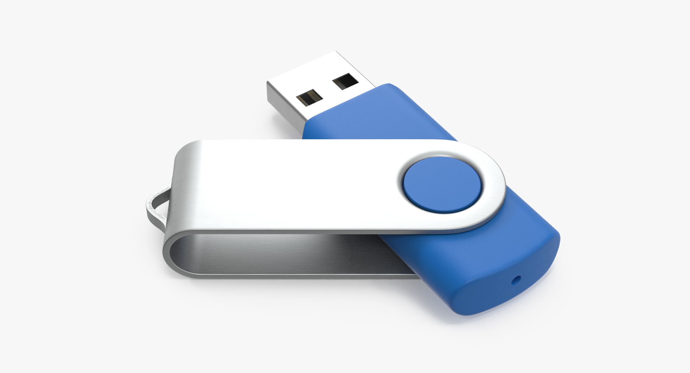 modèle 3D de Clé USB promotionnelle 03 Blue Mockups Collection ...