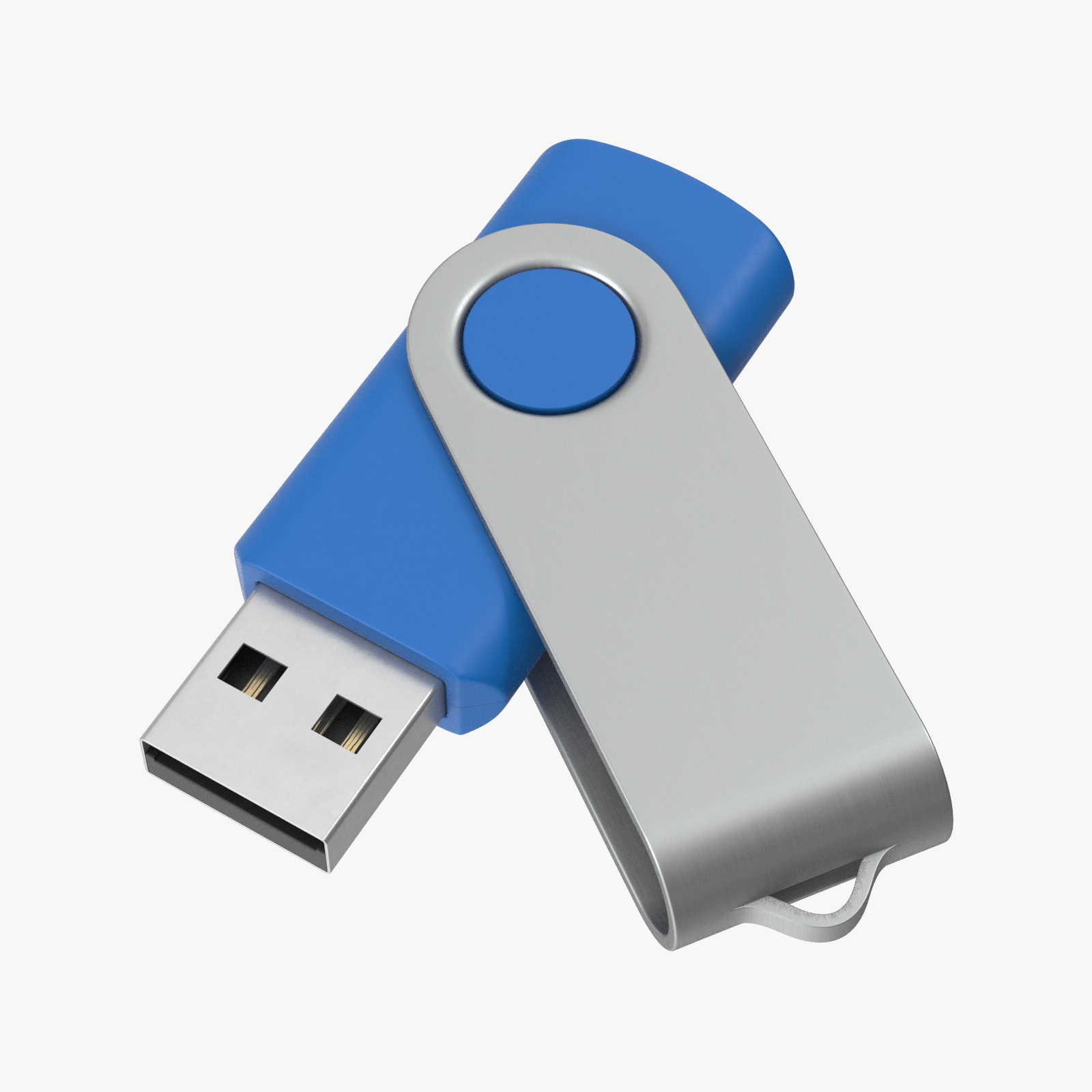 modèle 3D de Clé USB promotionnelle 03 Blue Mockups Collection ...