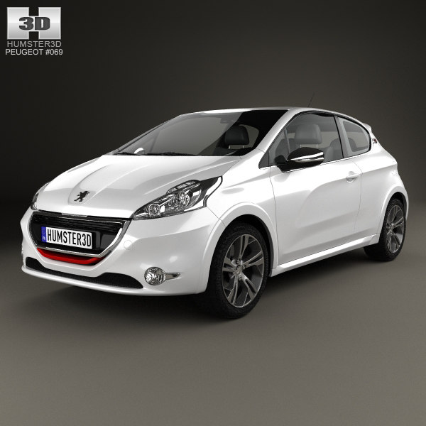 プジョー8 Gti 133dモデル Turbosquid