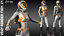 3D fx01 female sci-fi suit