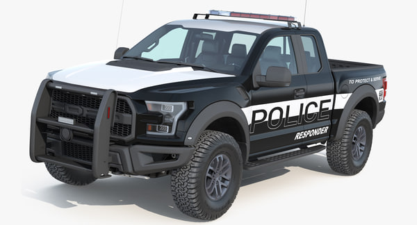 Ford F150 Raptor Police Abfangjager 3d Modell Turbosquid 1241988