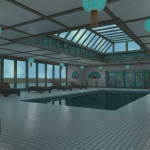 3D indoor pool