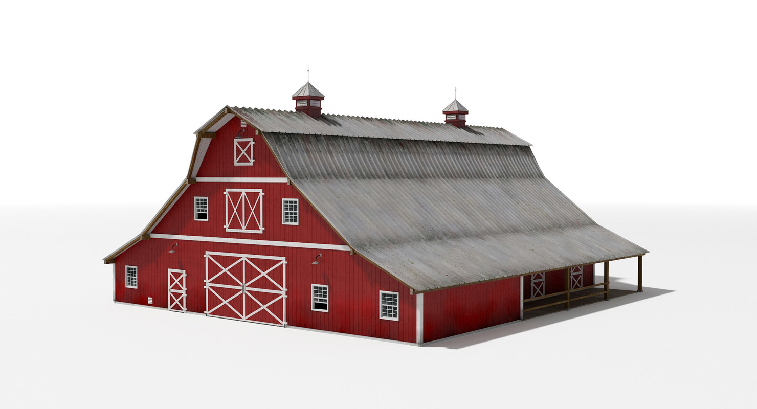 stable vector bundle building 3D TurboSquid barn interior stable 1242498