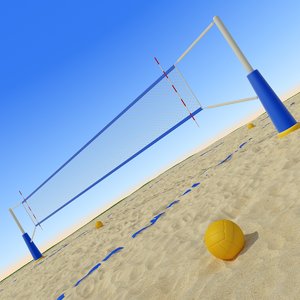 beach volley ball 3D model