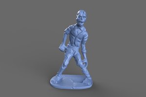 3D toys zombie standing model