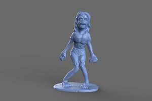 toys zombie standing 3D