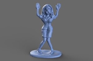toys zombie standing 3D model