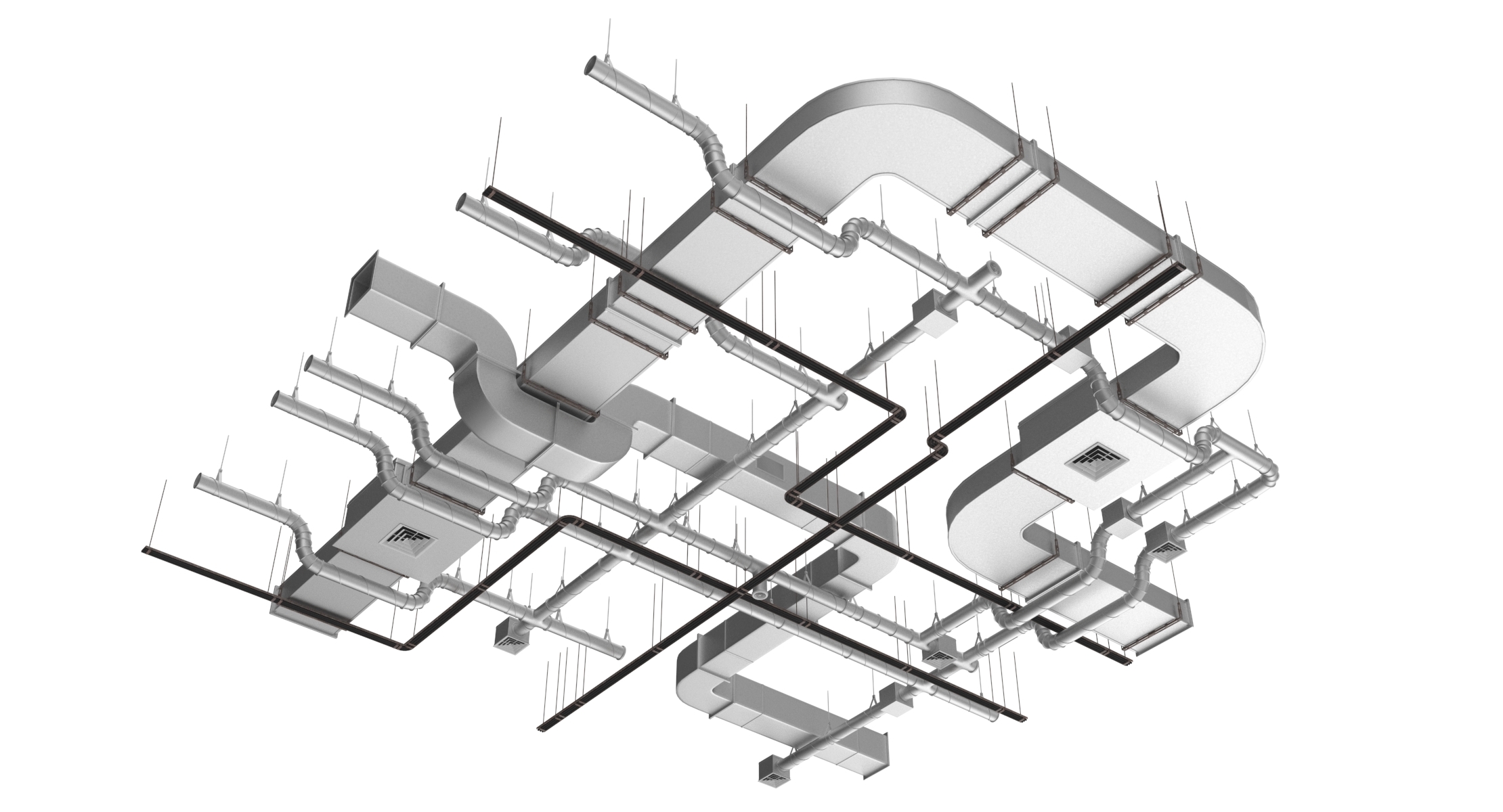 空调管道3d模型