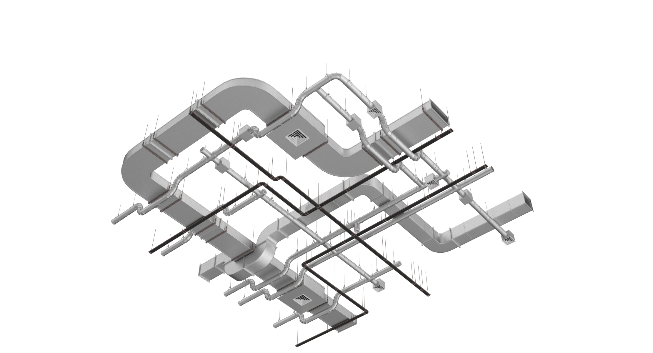 空调管道3d模型