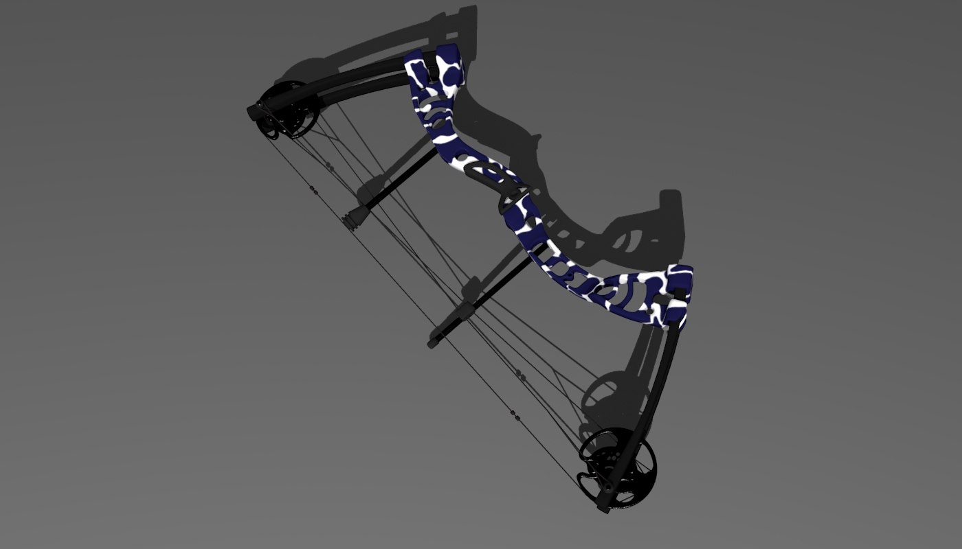 3D compound bow TurboSquid 1242822