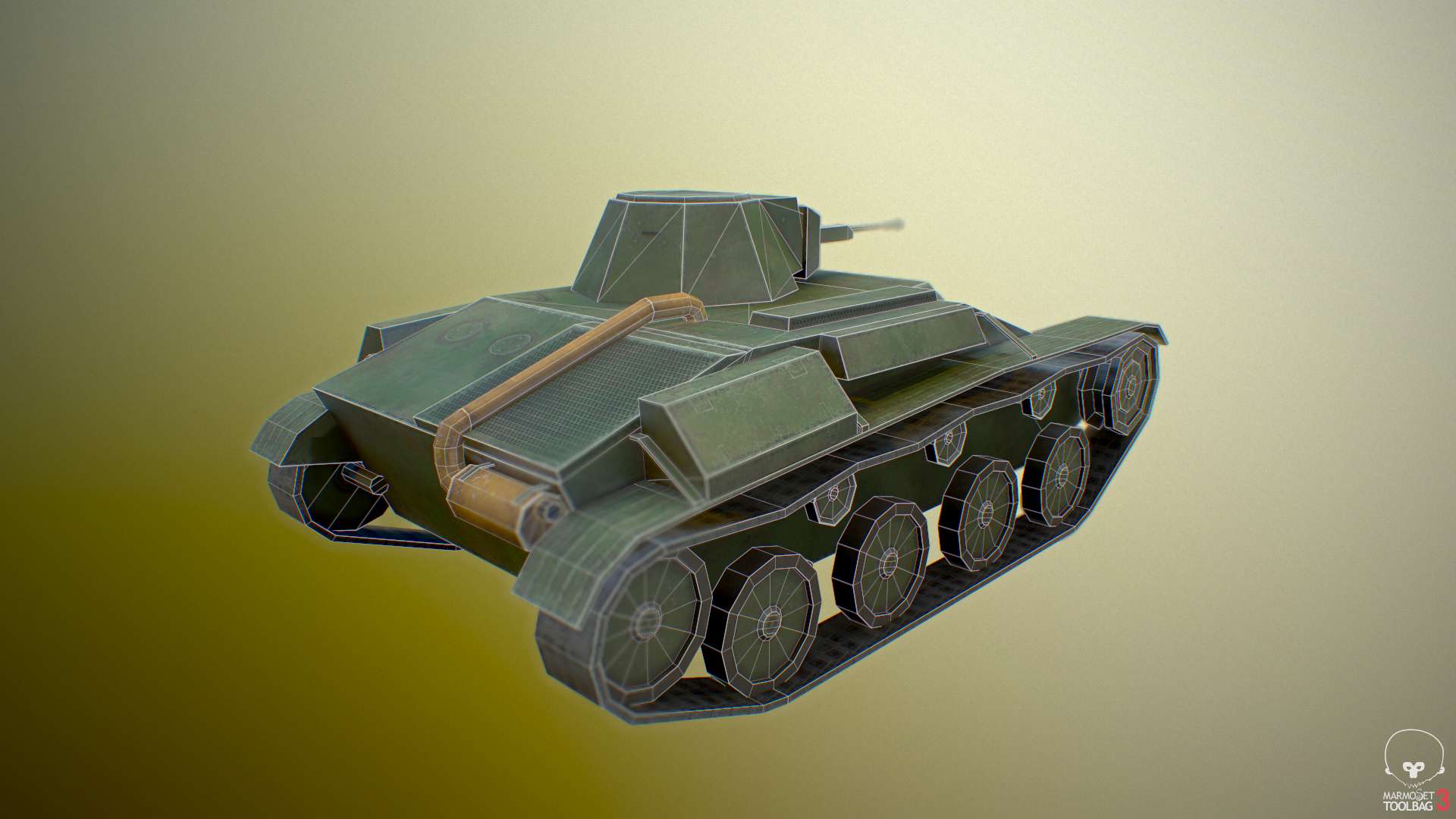 T 60 Zsrr Toon Tank Duży Model 3d Turbosquid 1242834