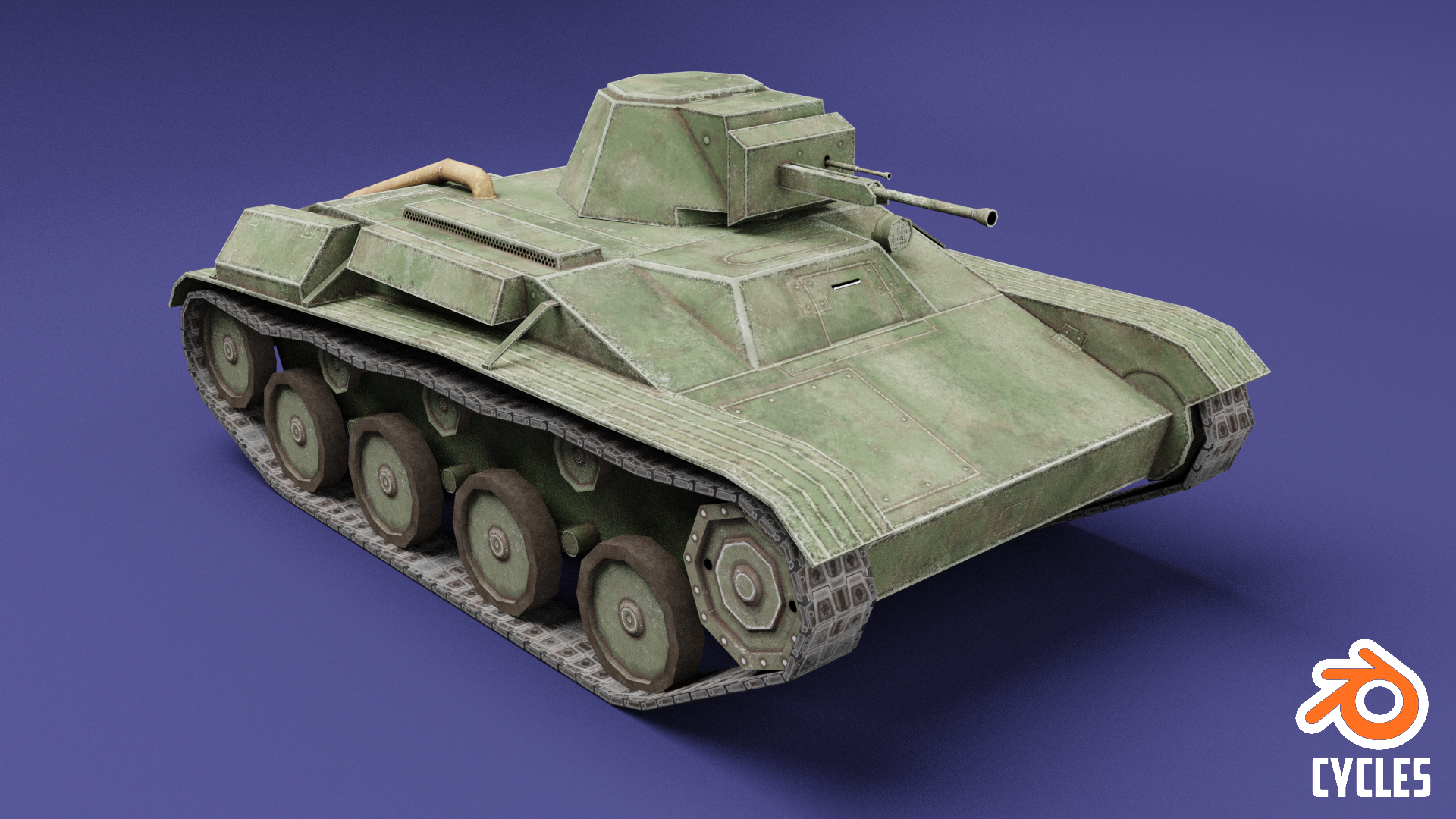 T 60 Zsrr Toon Tank Duży Model 3d Turbosquid 1242834