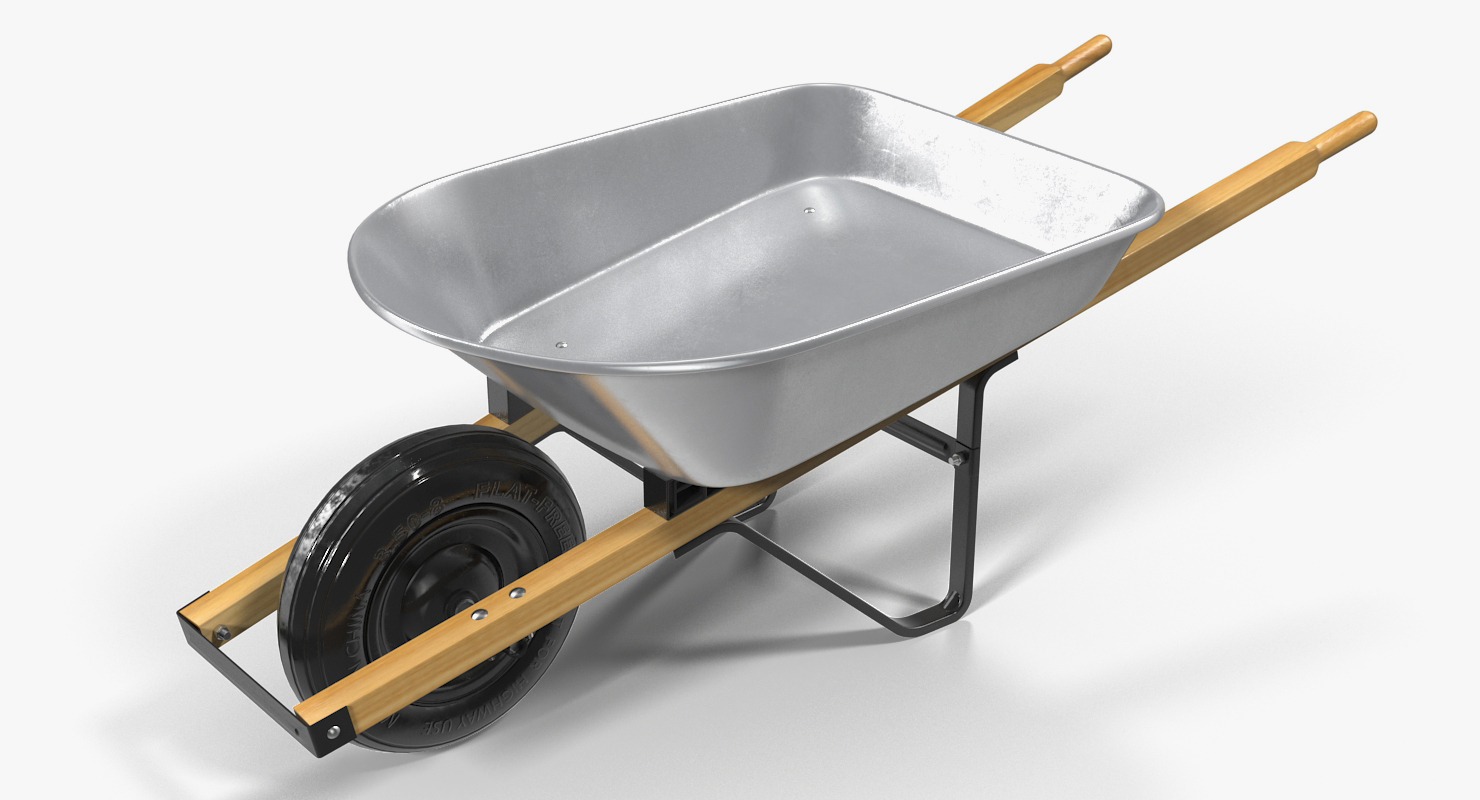 3D easiload galvanised wheelbarrow model - TurboSquid 1242845