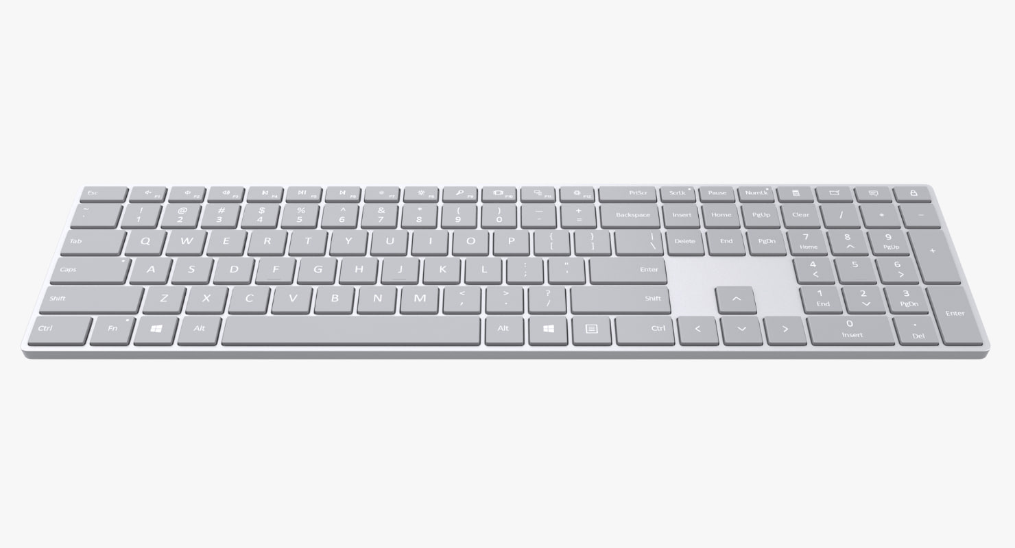 3D Microsoft Surface Keyboard TurboSquid 1242855