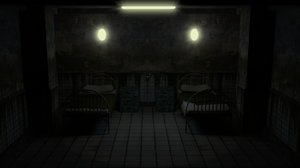 dark horror hospital room model