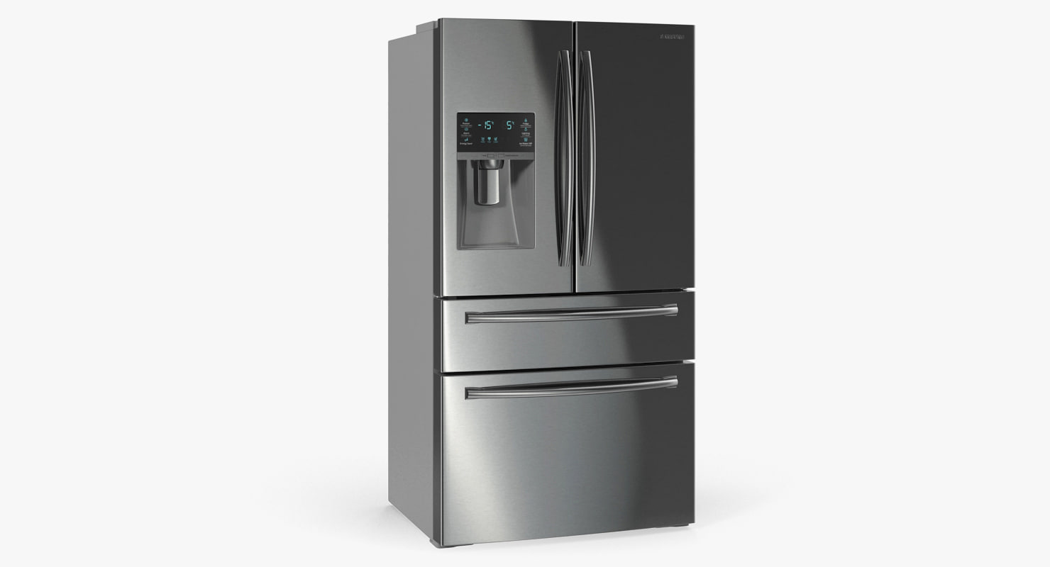 3D refrigerator samsung 4 door model TurboSquid 1242872