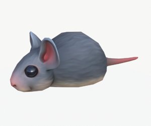 stylized mouse 3D model