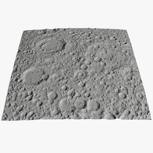 3D moon surface